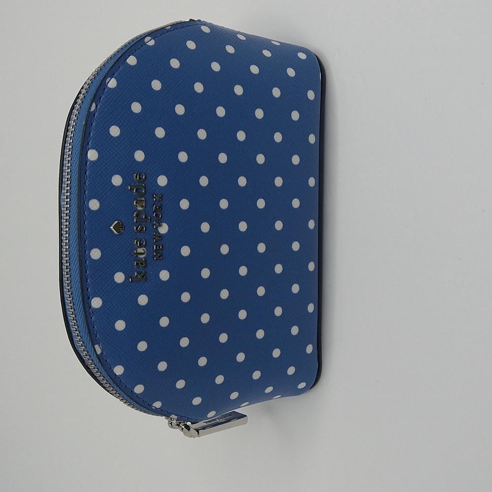 Kate Spade Blue Tea Garden Dot Cosmetic Bag